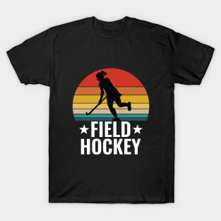 Field Hockey T-Shirt - Field Hockey - Field Hockey Retro by Kudostees